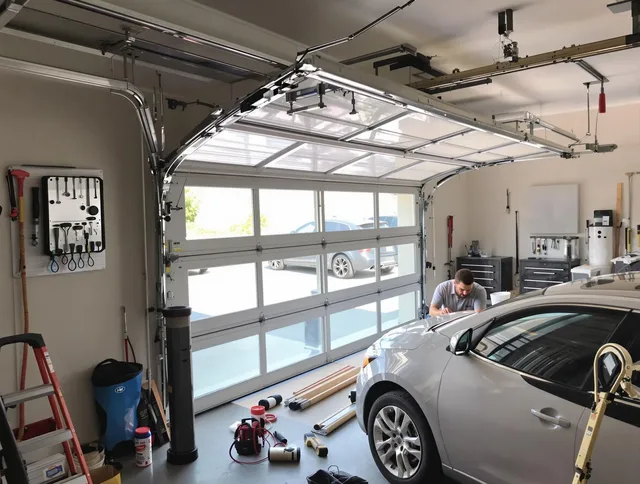 Garage door noise reduction service by Compton Garage Door Repair in Compton