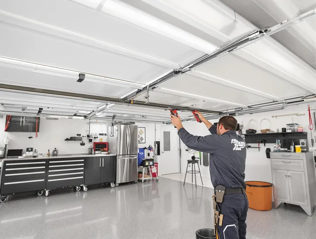 Overhead garage door repair service by Compton Garage Door Repair in Compton