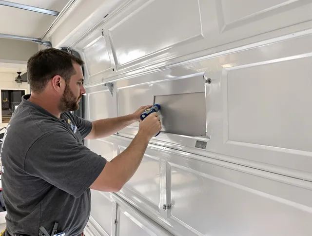 Garage door panel repair by Compton Garage Door Repair in Compton