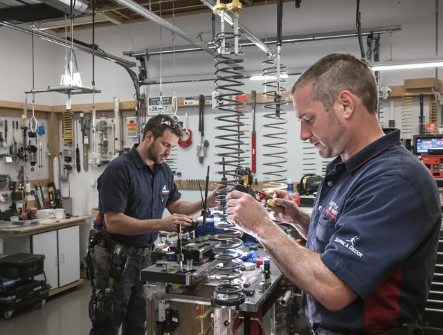 Garage door spring repair service by Compton Garage Door Repair in Compton